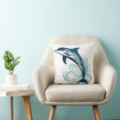Tribal Dolphin Print Kussen (Stoel)