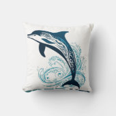 Tribal Dolphin Print Kussen (Voorkant)