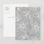 Tribal Doodle 2 Briefkaart (Voorkant / Achterkant)