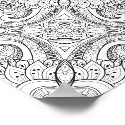 Tribal Doodle 3 Poster (Hoek)