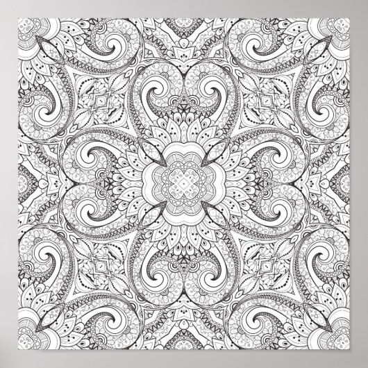 Tribal Doodle 3 Poster (Voorkant)