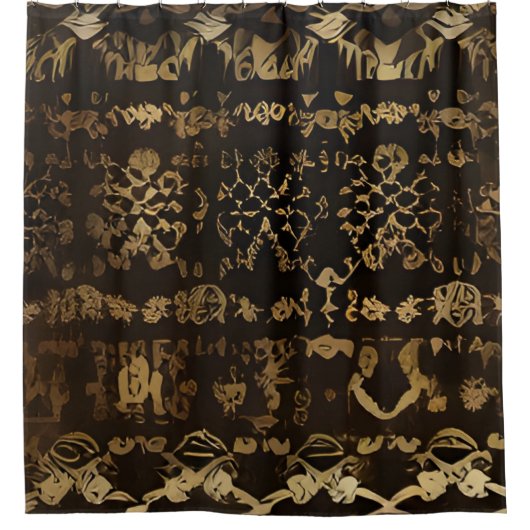 Tribal douche gordijn stijl 2 (Voorkant)