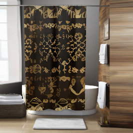 Tribal douche gordijn stijl 2