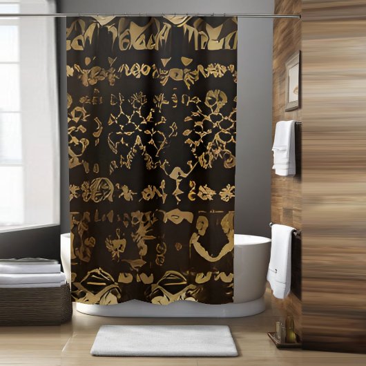 Tribal douche gordijn stijl 2