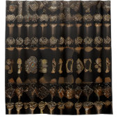 Tribal douche gordijn stijl 3 (Voorkant)