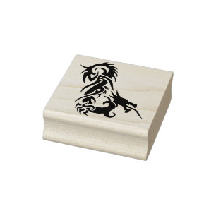 Tribal Dragon Art Stempel