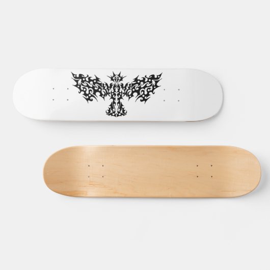 Tribal Dragon Bird Tattoo Design Skateboard (Horizontaal)