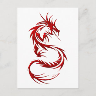 Tribal Dragon Briefkaart