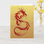 Tribal Dragon Kaart (Gele Bloem)