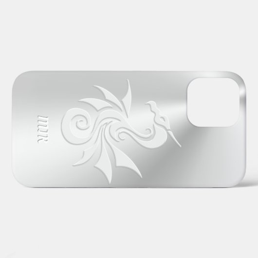 Tribal Dragon Logo, uw monogram initialen Case-Mate iPhone Case (Achterkant (horizontaal))
