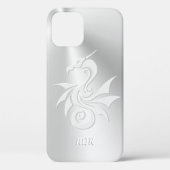 Tribal Dragon Logo, uw monogram initialen Case-Mate iPhone Case (Achterkant)
