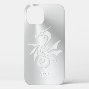 Tribal Dragon Logo, uw monogram initialen Case-Mate iPhone Case