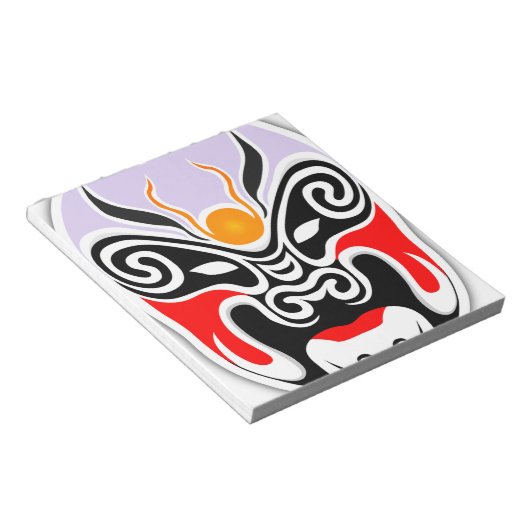 Tribal Dragon Mask Notitieblok (Schuin)