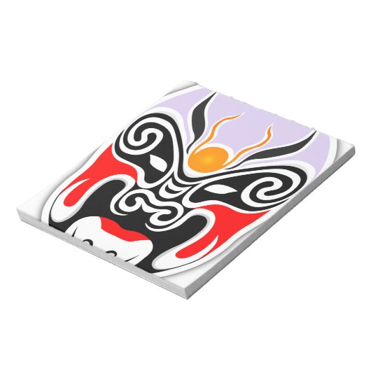 Tribal Dragon Mask Notitieblok (Linkerzijde)