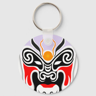 Tribal Dragon Mask Sleutelhanger