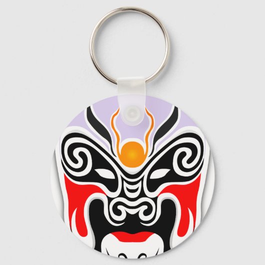 Tribal Dragon Mask Sleutelhanger (Voorkant)