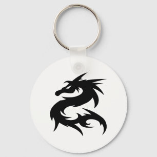 Tribal Dragon Silhouette Sleutelhanger