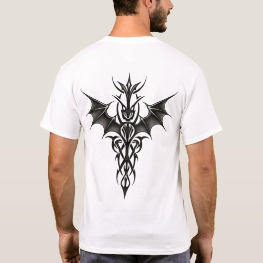 Tribal Dragon Totem T-shirt (Achterkant)