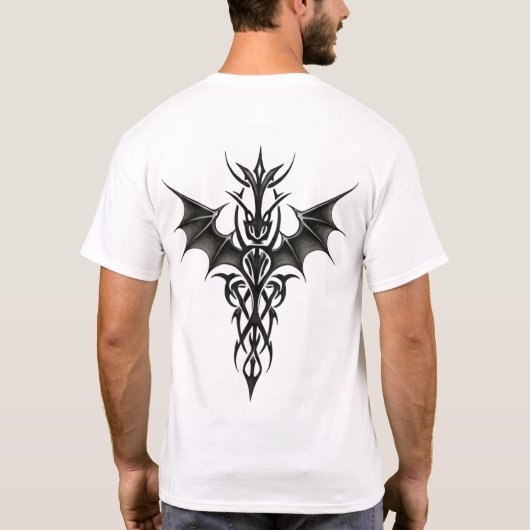 Tribal Dragon Totem T-shirt (Achterkant)