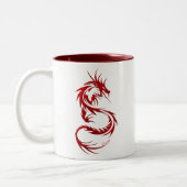 Tribal Dragon Tweekleurige Koffiemok (Links)
