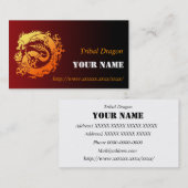Tribal dragon visitekaartje (Voorkant / Achterkant)