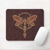 Tribal Dragonfly - bruin Muismat (Met muis)