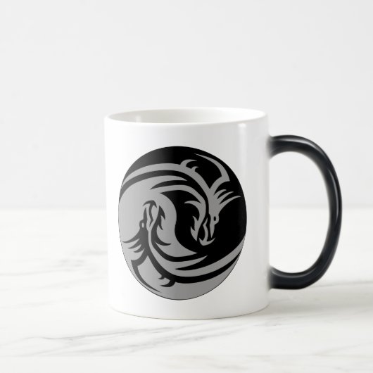 Tribal Dragons Yin Yang () Magische Mok (Rechts)