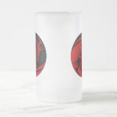 Tribal Dragons Yin Yang (pas het aan!) Matglas Bierpul (Center)