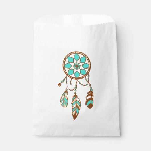 Tribal Dream Catcher Native Amerikaanse Boho bruil Bedankzakje (Voorkant)