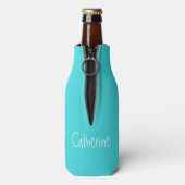 Tribal Dream Catcher Turquoise Bottle Cooler (Fles Achterkant)