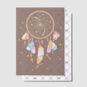Tribal Dreamcatcher Boho Baby Brown Insert Vellum Uitnodigingen (Offset (Uitnodiging))