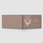 Tribal Dreamcatcher Boho Baby shower Bruin Gastenboek (Volledig)