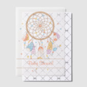 Tribal Dreamcatcher Boho Baby shower Invoegen Vellum Uitnodigingen (Offset (Uitnodiging))