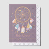 Tribal Dreamcatcher Boho Baby shower Paarse Insert Vellum Uitnodigingen (Offset (Uitnodiging))