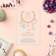 Tribal Dreamcatcher Boho Baby shower Transparant