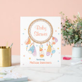 Tribal Dreamcatcher Boho Baby shower Wit Acryl Bord (Huwelijk)