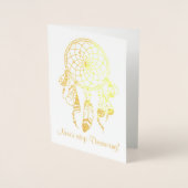 Tribal Dreamcatcher stopt nooit met dromen Folie Kaarten (Voorkant)