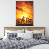 Tribal Dreams Canvas Art Afdruk (Insitu (Slaapkamer))