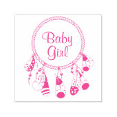 Tribal Dreamweaver Boho Baby Girl Zelfinktende Stempel (Design)