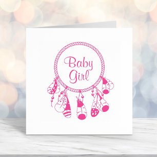 Tribal Dreamweaver Boho Baby Girl Zelfinktende Stempel