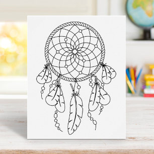 Tribal Dreamweaver Boho Coloring Page Poster