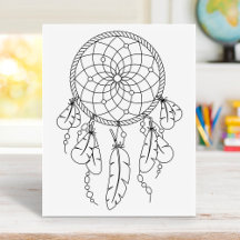 Tribal Dreamweaver Boho Coloring Page