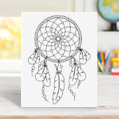 Tribal Dreamweaver Boho Coloring Page Rubberstempel