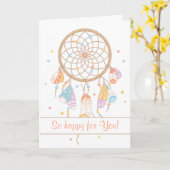 Tribal Dreamweaver Boho met Baby 2 Kaart (Gele Bloem)