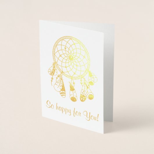 Tribal Dreamweaver Boho met Baby Folie Kaarten (Voorkant)