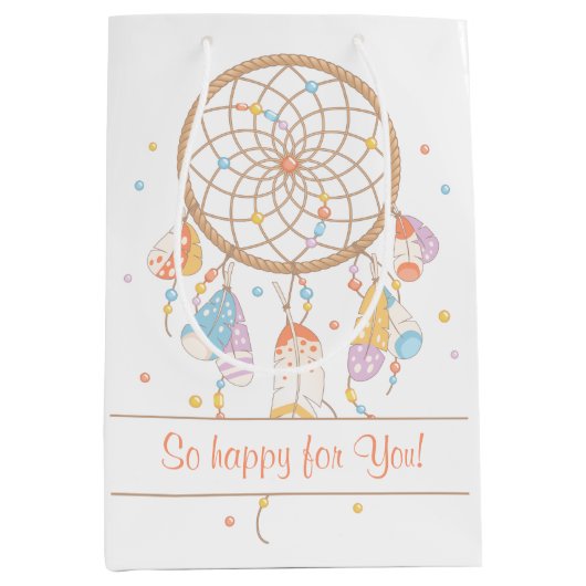 Tribal Dreamweaver Boho met Baby Medium Cadeauzakje (Voorkant)