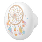 Tribal Drocatcher Boho Baby Nursery Keramische Knop (Rechts)