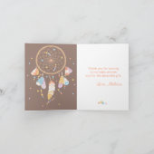 Tribal Drocatcher Boho Baby shower Bedankt 2 (Binnen)