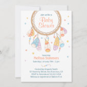 Tribal Drocatcher Boho Baby shower Kaart (Voorkant)