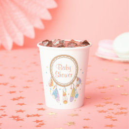 Tribal Drocatcher Boho Baby shower Papieren Bekers
